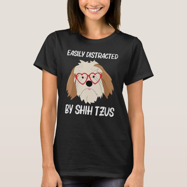 Camiseta Cute Shih Tzu For Men Women Toy Doggie Breed (Frente)