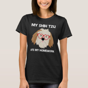 Camiseta Cute Shih Tzu Para Crianças Brinquedos Raça