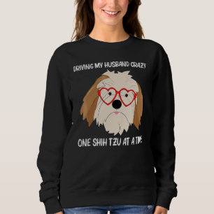 Camiseta Cute Shih Tzu Para Mulheres Mãe Raça Cachorrinho B