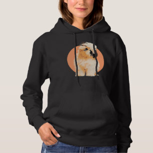 Camiseta Cute Shih Tzu Puppy Dog No Gráfico De Fundo De Pês
