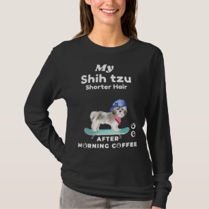 Camiseta Cute "shih Tzu Short Hair Para Mães E Pais De