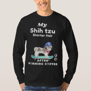 Camiseta Cute "shih Tzu Short Hair Para Mães E Pais De