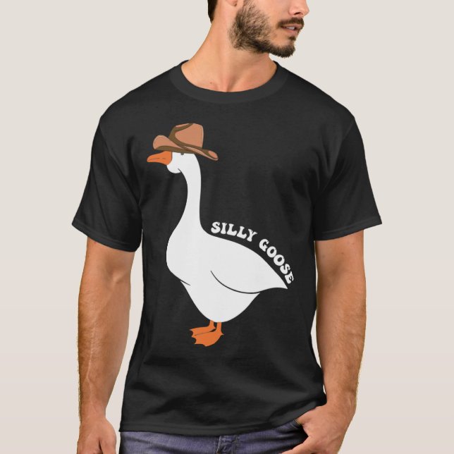 Camiseta Cute Silly Goose Ugly Xmas  Goose Trendy Clothing (Frente)