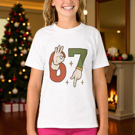 Camiseta Cute Six Seven 67 6 7 Christmas Santa Elf