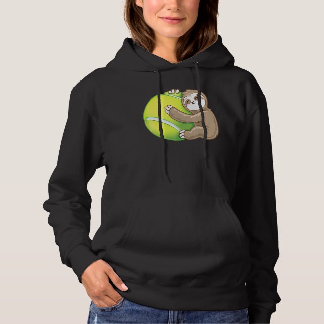 Camiseta Cute Sloth ama Tênis Ball (Frente)