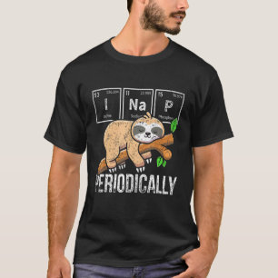 Camiseta Cute Sloth Animal Periódico Science Chemist C