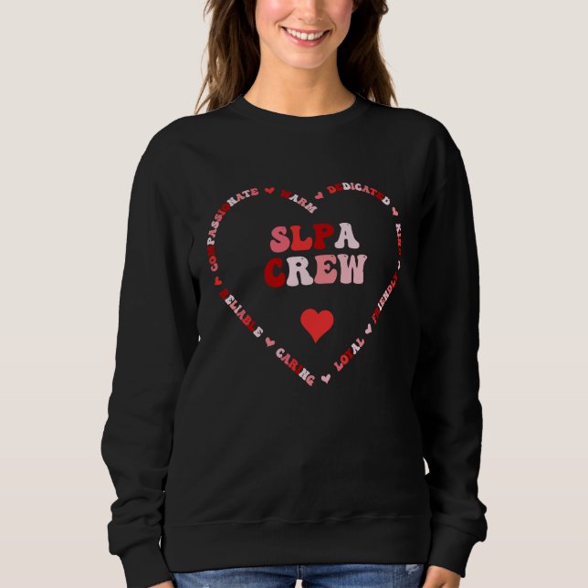 Camiseta Cute SLPA Crew Valentines Day Heart (Frente)