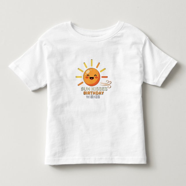 Camiseta Cute Smiling Sun Birthday Wishes Toddler Fine Jers (Frente)