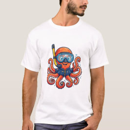 Camiseta Cute Snorkeling Octopus - Ocean Explorer