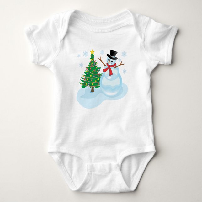 Camiseta Cute Snowman (Frente)
