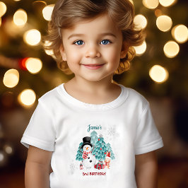 Camiseta Cute Snowman - Aniversário