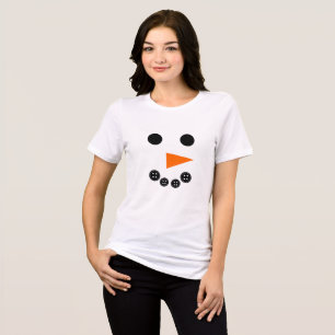 Camiseta Cute Snowman Face