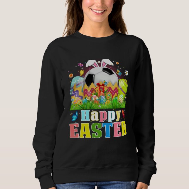 Camiseta Cute Soccer Ball Hatched From Egg Easter Day Men B (Frente)