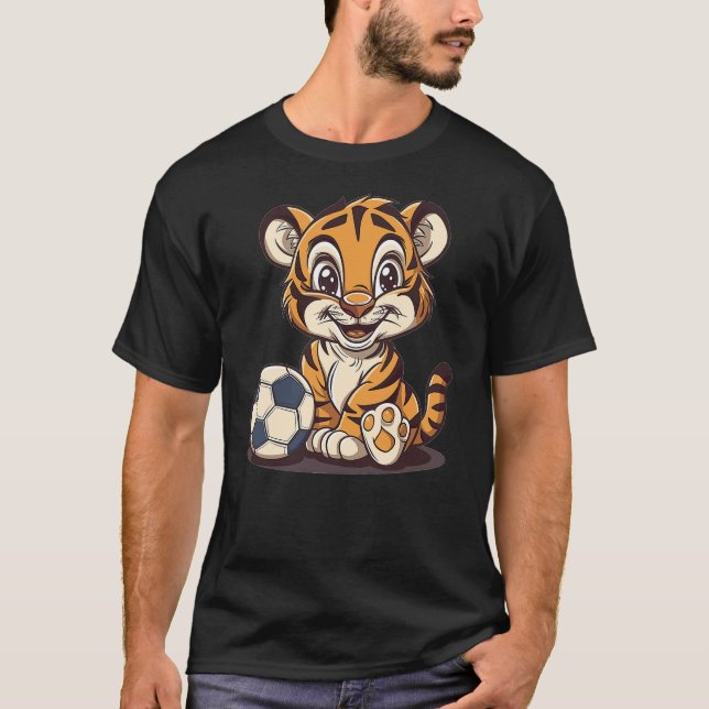 Camiseta Cute Soccer Tiger (Frente)