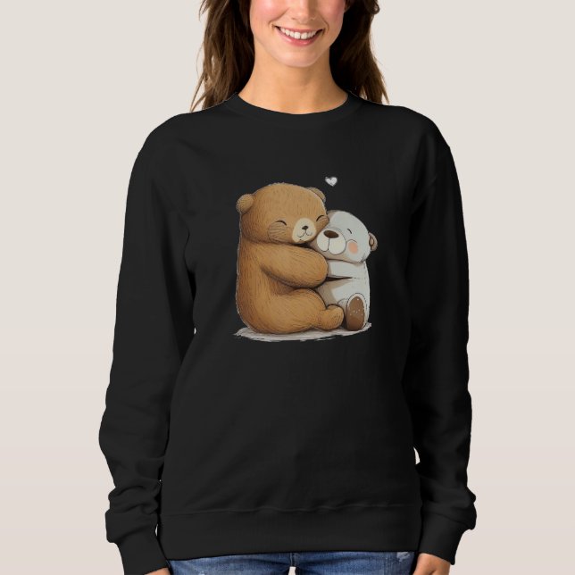 Camiseta Cute soft Toy hug for Teddy Bear and stuffed Anima (Frente)