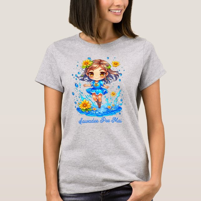 Camiseta Cute Songkran Girl (Frente)