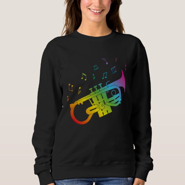Camiseta Cute Soprano Cornet player gay musicians LGBTQ+ ga (Frente)
