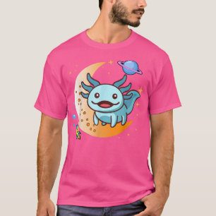 Camiseta Cute Space Aolotl Kids Boy Funny Moon Planet Scien