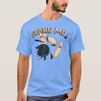 Camiseta Cute Spare Me Pin Bowler Boliche
