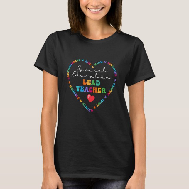 Camiseta Cute Special Education Lead Teacher Appreciation B (Frente)