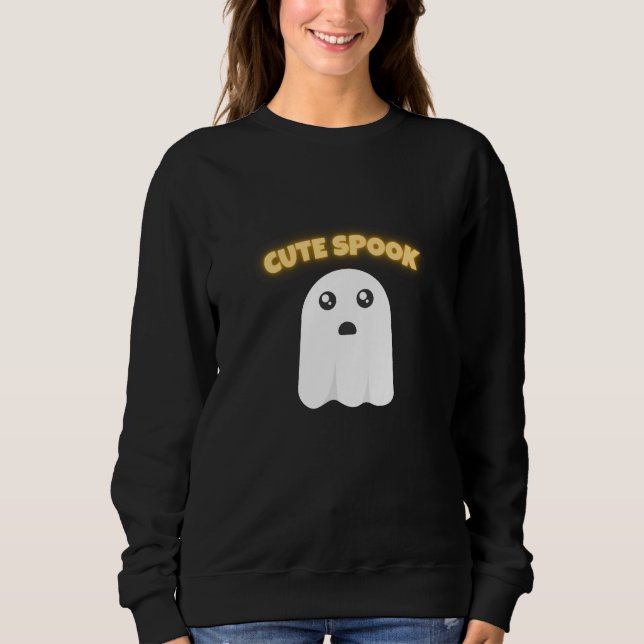 Camiseta Cute Spook | Fantasma Hallo Kawaii Minima (Frente)