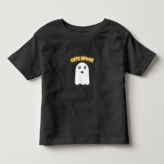 Camiseta Cute Spook | Fantasma Kawaii Minimalista  (Frente)
