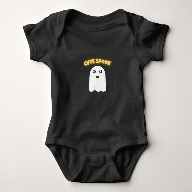 Camiseta Cute Spook | Fantasma Kawaii Minimalista  (Frente)