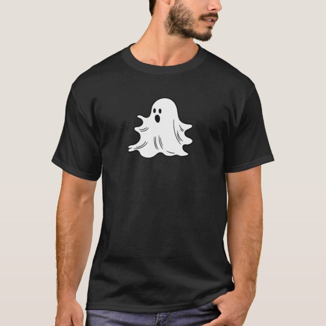 Camiseta Cute Spooky Halloween Ghost Trick Or Treat Happy P (Frente)
