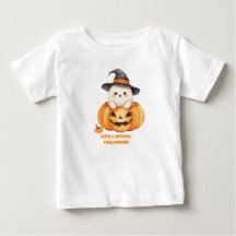 Cute Spooky Season Halloween Fantasma Abóbora Cria
