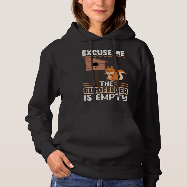 Camiseta Cute Squirrel Rodent  Excuse Me The Birdfeeder Is  (Frente)