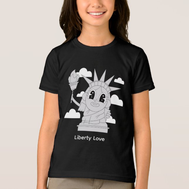 Camiseta Cute Statue of Liberty (Frente)