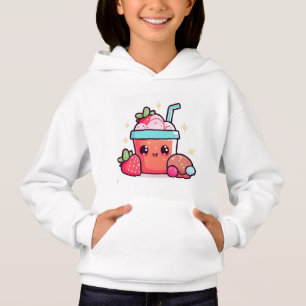Camiseta Cute Strawberry Boba Kawaii