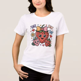 Camiseta Cute Strawberry Fruit