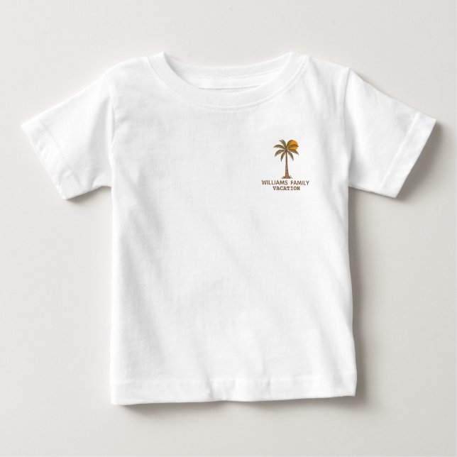 Camiseta Cute Summer Trip Toddler Family Vacation  (Frente)