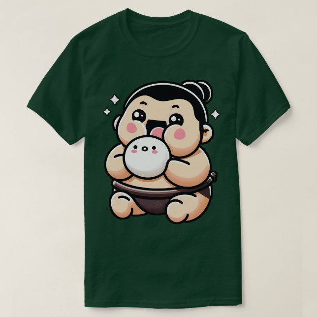 Camiseta Cute Sumo Wrestler (Frente do Design)