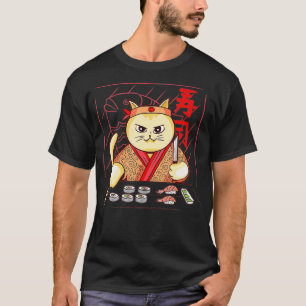 Camiseta Cute Sushi Chef Cat