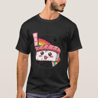 Camiseta Cute Sushi Kawaii Rainbow Anime