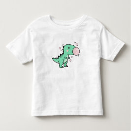 Camiseta Cute T-Rex Blowing Bubble Gum for Kids Birthday