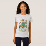 Camiseta Cute T-Rex Dinosaur Ready Set Roar Adventure Kids<br><div class="desc">"Ignite your little one's imagination with this vibrant and playful T-Rex Dinosaur design! Featuring a friendly dinosaur ready for an adventure with his monster truck and space rocket, this design is perfect for brave boys who love exploring. The colorful 'Ready, Set... ROAR!' text adds a fun, energetic touch that parents...</div>