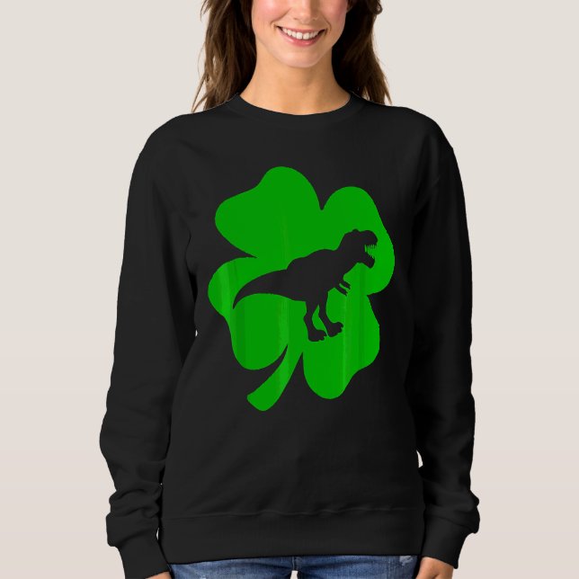 Camiseta Cute T Rex Shamrock Dino Saint Patricks Day Dinosa (Frente)