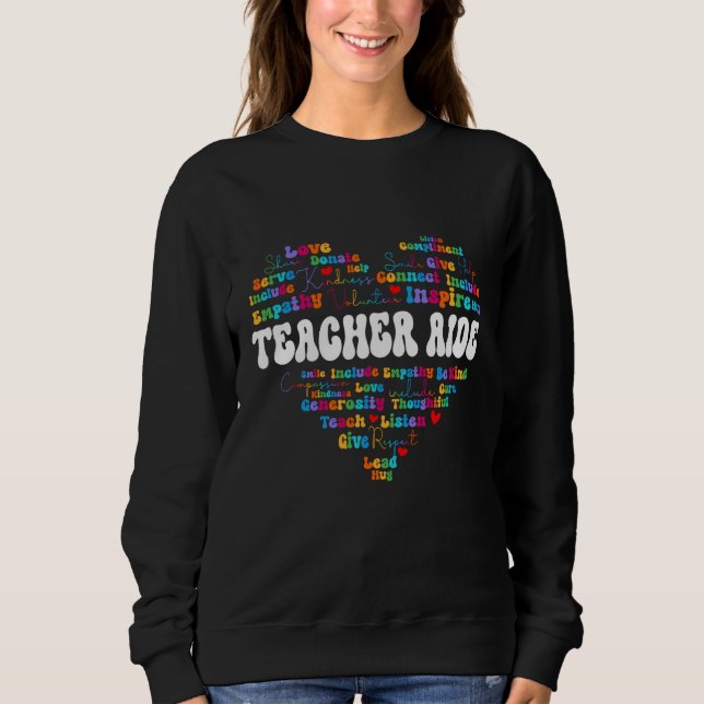Camiseta Cute Teacher Aide Appreciation Week back to school (Frente)