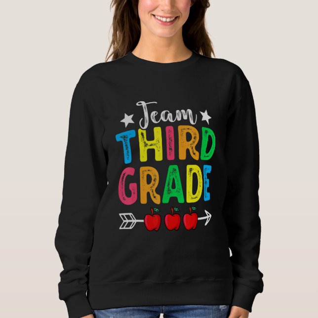 Camiseta Cute Team Third Grade Teachers Students Back To Sc (Frente)