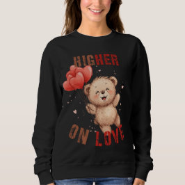 Camiseta Cute Teddy Bear Floating Hearts
