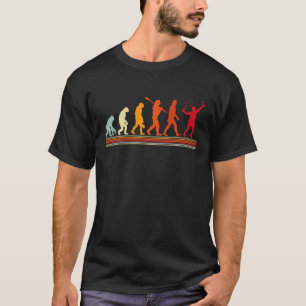 Camiseta Cute Tennis Player Evolution Retro Vintage Color M