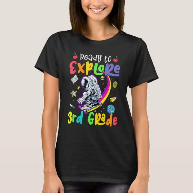 Camiseta Cute third grade crew Mermaid style for third grad (Frente)