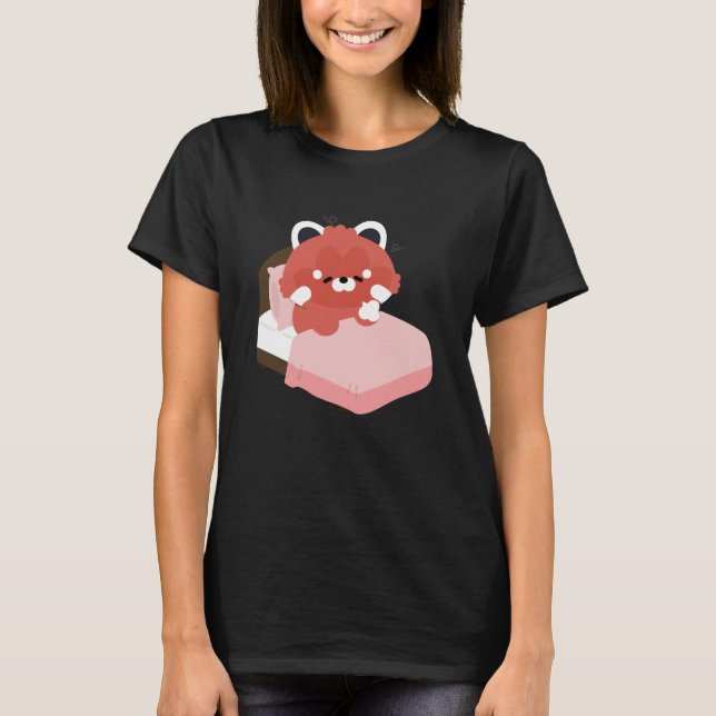 Camiseta Cute Tired Red Panda (Frente)