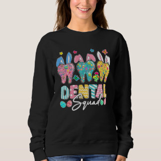 Camiseta Cute Tooth With Bunny Ear Easter Dental Squad Dent