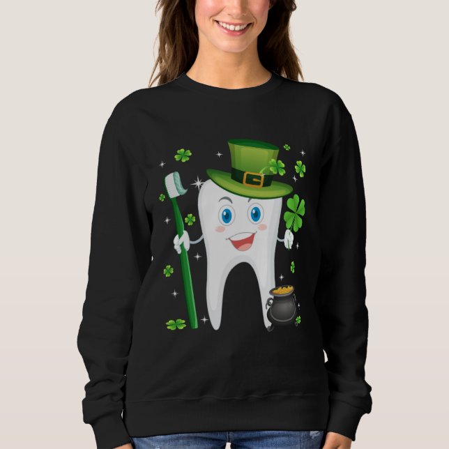 Camiseta Cute Tooth With Hat Dental Assistant  St Patricks  (Frente)