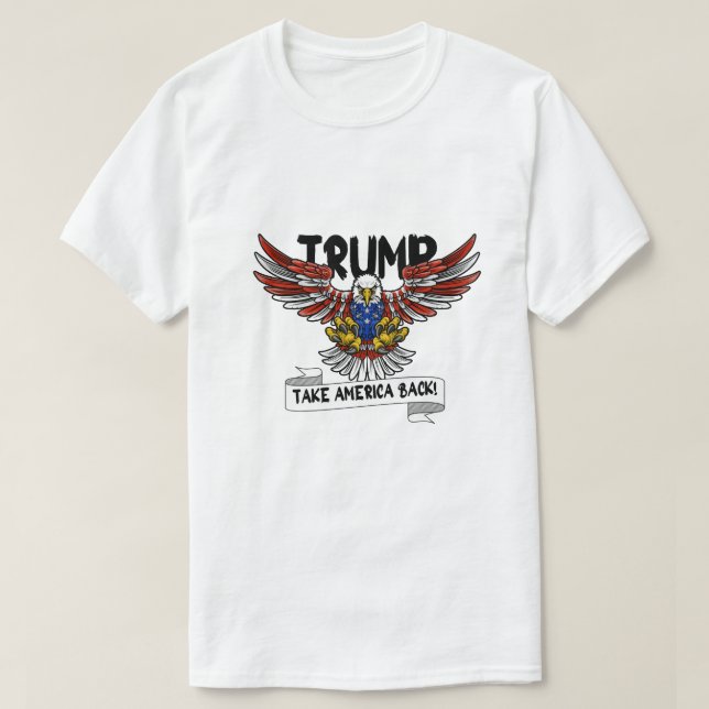 Camiseta Cute Trump take america back  (Frente do Design)