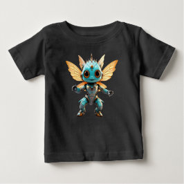 Camiseta Cute Turquoise Dancing Robot Pixie